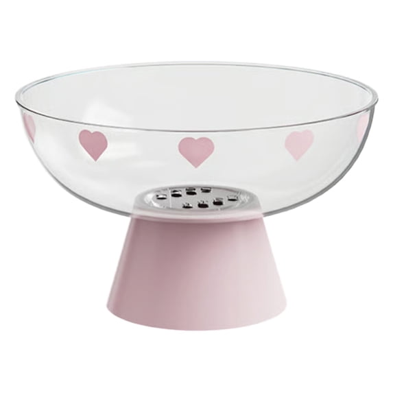 Modern High-Footed Plastic Bowl with Removable Drain Pedestal for Kitchen Counter Storage, Transparent Fruit And Candy Display Bowl, Decorative Serving Bowl for Parties And Home Decor Harlik