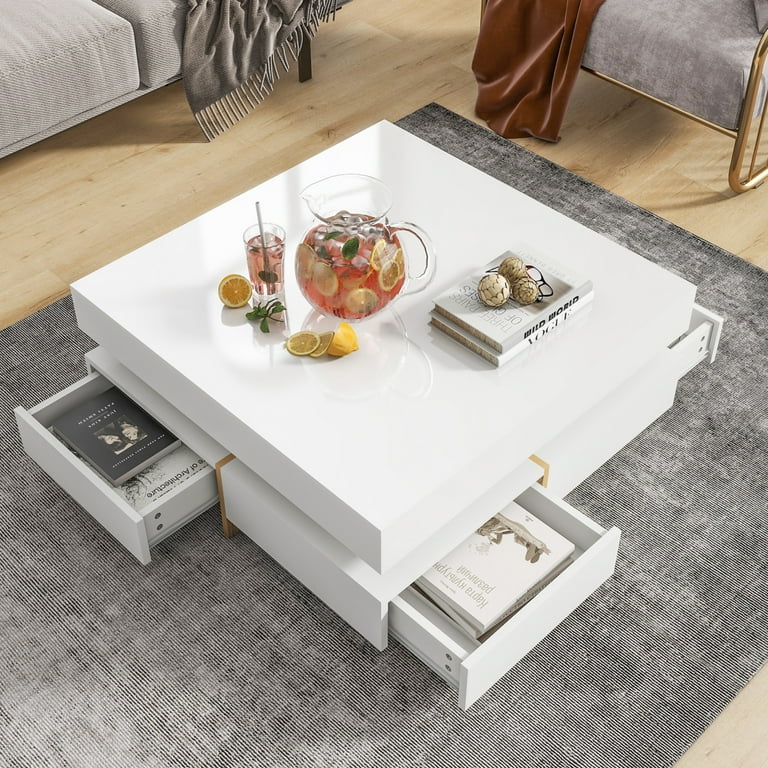 Center table white colour discount