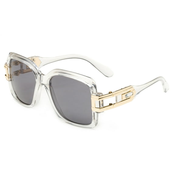 Modern Hip Hop Gold Retro Shades UV Protection for Men and Women