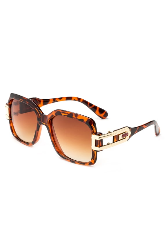 Modern Hip Hop Gold Retro Shades UV Protection for Men and Women
