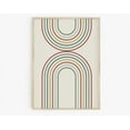thumbnail image 1 of Modern Holiday Print, Mid Century Modern Abstract Print, Double Arch Retro Print, Minimalist Print Wall Art, Modern Wall Decor, 8x12 UNFRAMED, 1 of 2