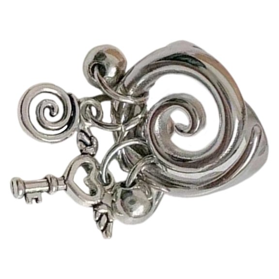 Modern Hollow Rings with Helical Date Jewelry Comfortable Fit Rings for Daily