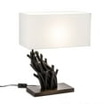 thumbnail image 1 of Modern Home Angled Driftwood Nautical Wooden Table Lamp - Blackwood, 1 of 7