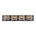 thumbnail image 1 of Modern Home Decorative Iron Ollie 4 Light Bath Sconce In Black With Clear Crystals, 1 of 7