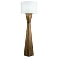 thumbnail image 1 of Modern Home Espresso Geometric Wood Floor Lamp w/Natural Jute Shade, 1 of 6