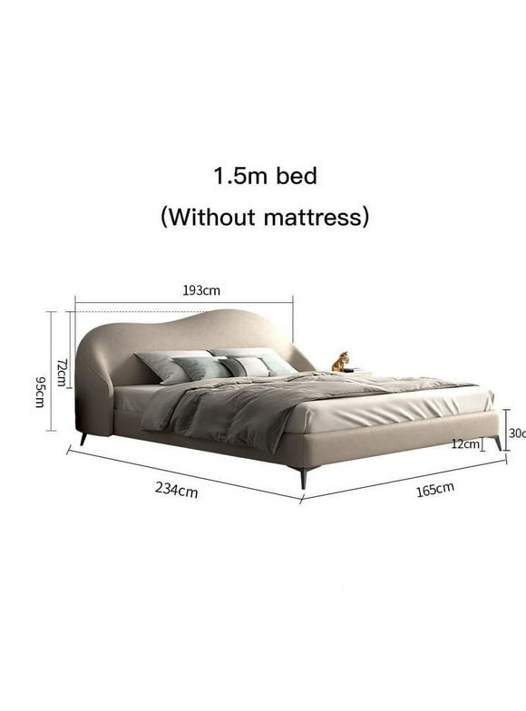 Modern Home Furniture King/Queen Size Frame Beds Technology Cloth Designer Bedroom Furniture High Quality Soft Double Bed