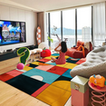 thumbnail image 1 of Modern Home Geometry Carpets Living Room Light Luxury Carpet Nordic Hall Sofa Floor Mat Children Bedroom ration Soft Rugs, 1 of 5
