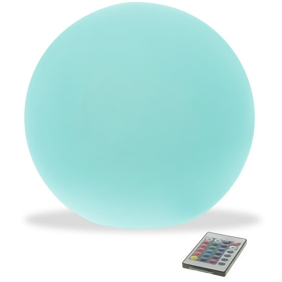 Modern Home LED Glowing Sphere w/Infrared Remote Control (16 inch)