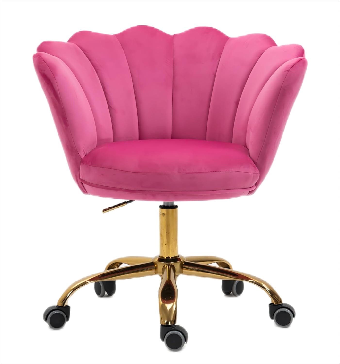 Modern Home Office Desk Task Chair with Swivel and Wheels, Velvet Olive ...