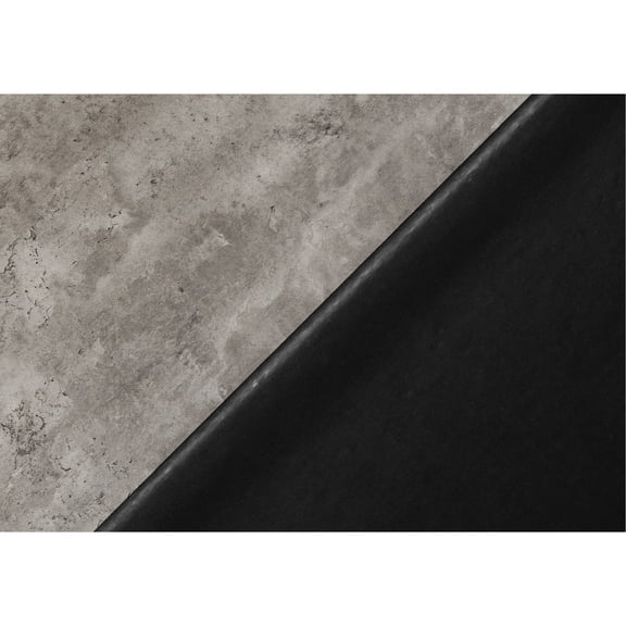 Modern Home Office Desk - 49" X 23.75", Grey Laminate With Black Metal Legs Industrial-style Computer Table For Concrete-look Frame