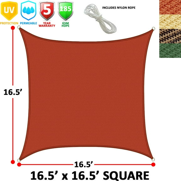Modern Home Sail Shade Square (16.5' Sides)