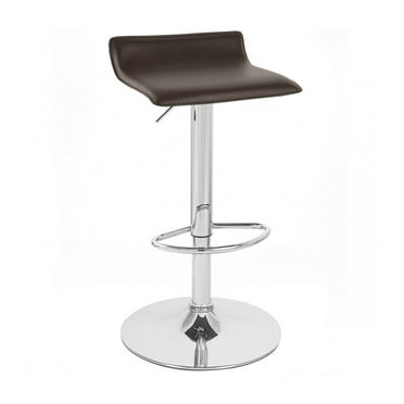 Modern Home Sigma Contemporary "Leather" Adjustable Height Barstool