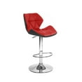thumbnail image 1 of Modern Home Spyder Contemporary Adjustable Height Barstool/Bar Chair (Black/Red), 1 of 7