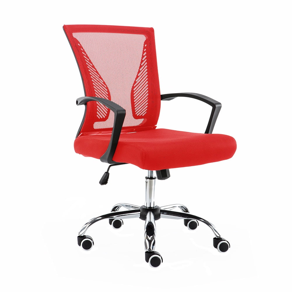 Modern Home Zuna Mid-Back Office Task Chair - Ergonomic Back Supporting ...