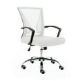thumbnail image 1 of Modern Home Zuna Mid-Back Office Task Chair - Ergonomic Back Supporting Mesh Back Desk Chair (Black/White), 1 of 7