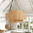 thumbnail image 1 of Modern Home geometric Pendant Light, 4-Light Industrial Minimalist Handwoven Boho Chandelier for Living Room Kitchen Bedroom Hallway, 1 of 7