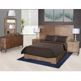 thumbnail image 1 of Modern Hotel Collection Nena Reversible Quilt Coverlet Set, Solid Color, Queen Size Brown, 1 of 5