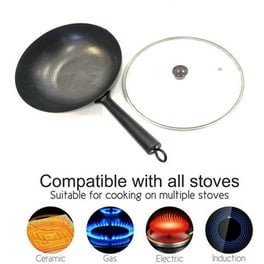  Angoily 9 Mini Wok Pre-Seasoned Cast Iron Wok Mini Wok Dishes  Dual- handled Steel Wok For Stir-Fry, Soups and Pastas, Oven, Dishwasher  and Microwave Safe: Home & Kitchen