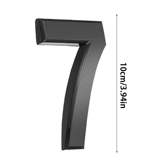 Modern House Numbers 0-9 Self- Metal Address Numerals – Weatherproof, Rustproof, Fade-Resistant Street Door Signage for Home Exterior, Easy Install, Floating Shadow Effect, Large Size