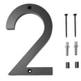 thumbnail image 1 of Modern House Numbers Acrylic Digital Display 6-Inch Floating House Numbers with Full Perforation for Easy Mounting, 1 of 1