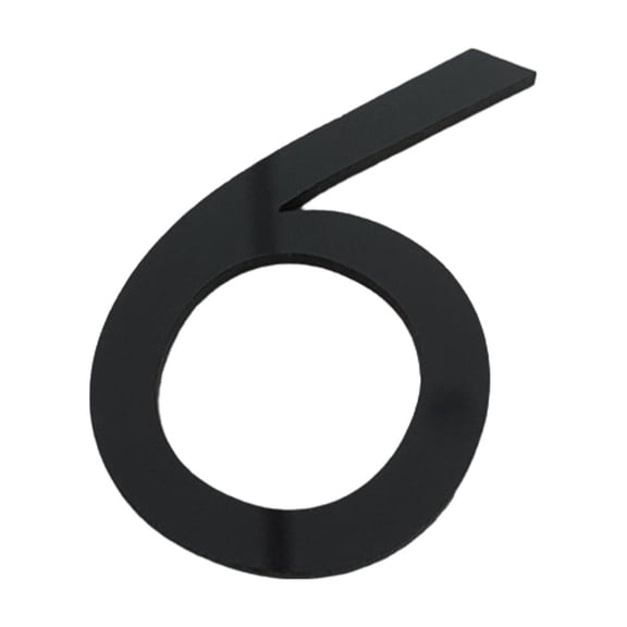 Modern House Numbers, Address Numbers for House, 4 in Solid Acrylic, Numbers for Address on House, Front Entry Display, 1 Pc