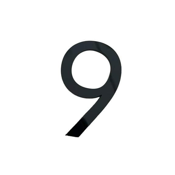 Modern House Numbers, Home Address Signs for House, 3 in Acrylic, Black House Numbers, Exterior Mounting, 1 Pc