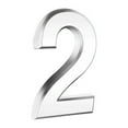 thumbnail image 1 of Modern House Numbers, Self-Adhesive Mailbox Numbers, 3D Raised Address Signs for Outdoor and Indoor Use, Easy Install No Drill Metal Plated Design, 1 of 5
