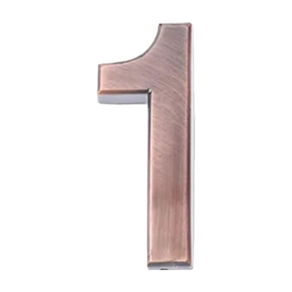 Modern House Numbers Self-Adhesive Metal 7cm High Mailbox Numbers for Outside