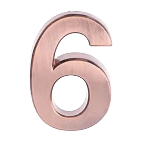 Modern House Numbers Self-Adhesive Metal 7cm High Mailbox Numbers for Outside
