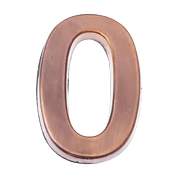 Modern House Numbers Self-Adhesive Metal 7cm High Mailbox Numbers for Outside