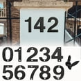 Modern House Numbers for Outside, Metal Address Numbers for House, Anti