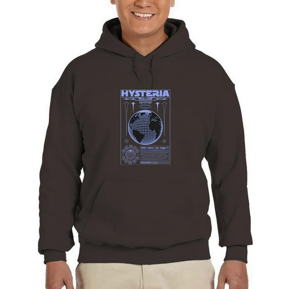 Modern Hysteria Techno Style Hoodie Men -Image by Shutterstock, Male 4X-Large