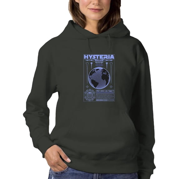 Modern Hysteria Techno Style Hoodie Women -Image by Shutterstock, Female x-Large