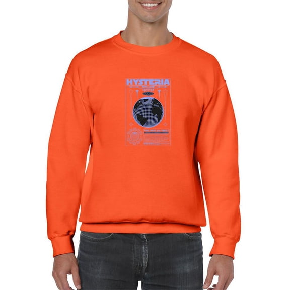 Modern Hysteria Techno Style Sweatshirt Men -Image by Shutterstock, Male Medium