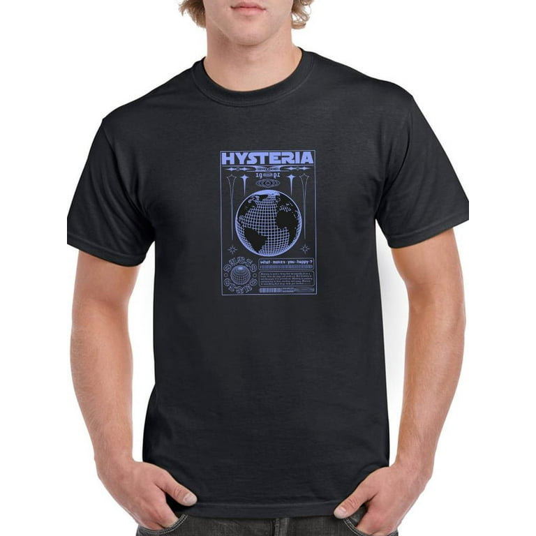 Modern Hysteria Techno Style T-Shirt Men -Image by Shutterstock 
