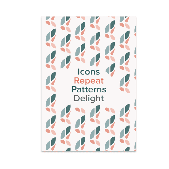 Modern Icon Pattern Art - Home Decor Enthusiast - 13x19 Poster Print