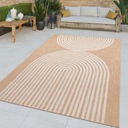 Mainstays 5'x7' Gray Global Medallion Outdoor Area Rug - Walmart.com