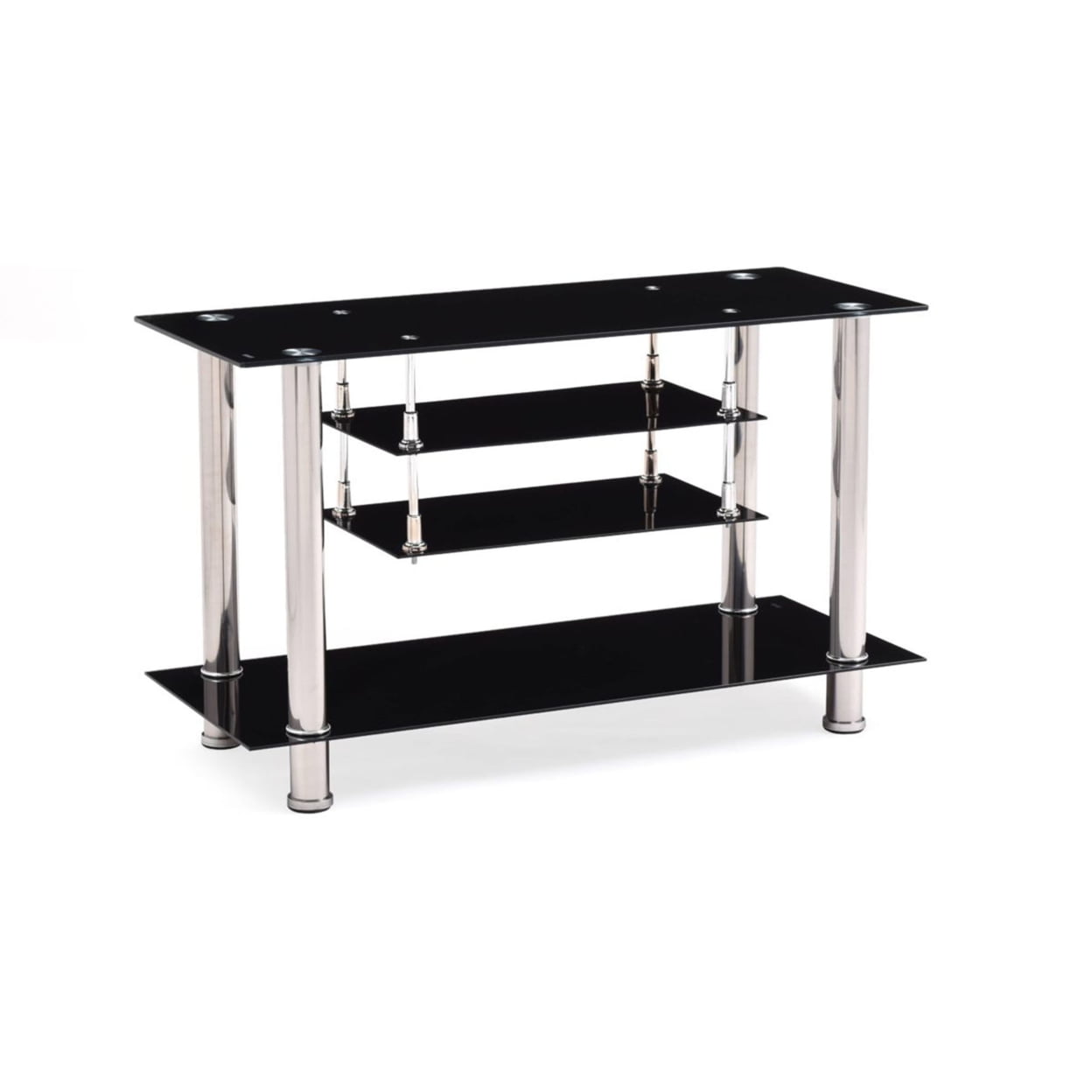 Modern Indoor Furniture 39.4" Wide Glass TV Stand