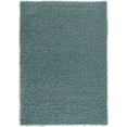 thumbnail image 1 of Modern Indoor Rectangular Carpet, Pad, Mat Azzurra Turquoise Shag 5' x 7' Rug, 1 of 7