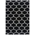 thumbnail image 1 of Modern Indoor Rectangular Carpet, Pad, Mat Caylee Black Shag 2' x 6' Rug, 1 of 7