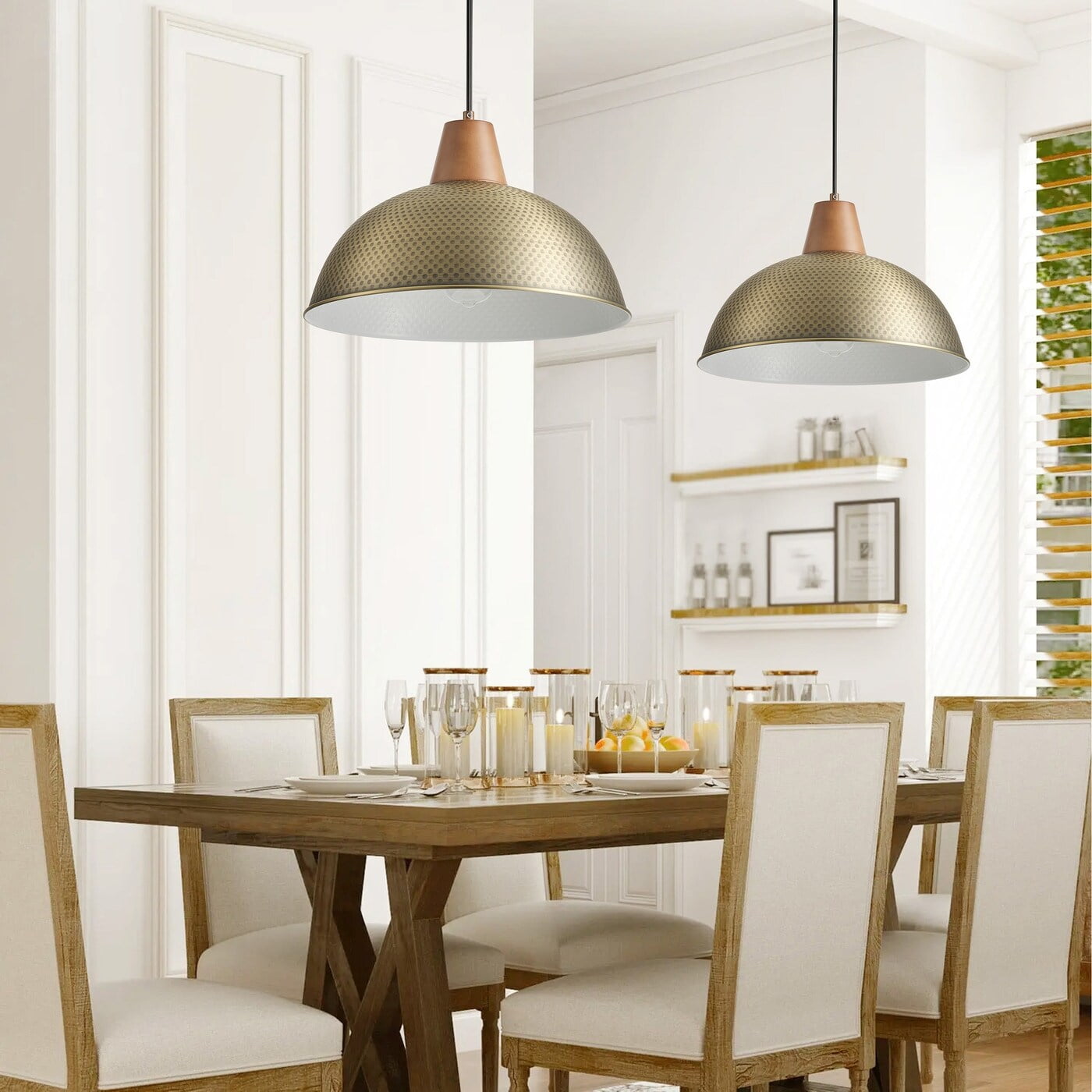 Modern Industrial 1light Large 16inch Kitchen Island Pendant Gold