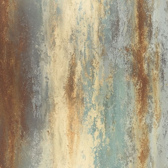 Modern Industrial Abstract Rustic Texture Blue Beige Rust Vertical Streaks Wall Mural 17.7in x 9.8ft Self Adhesive Removable Wall Paper Renter Friendly Wallpaper for Bedroom Cabinets