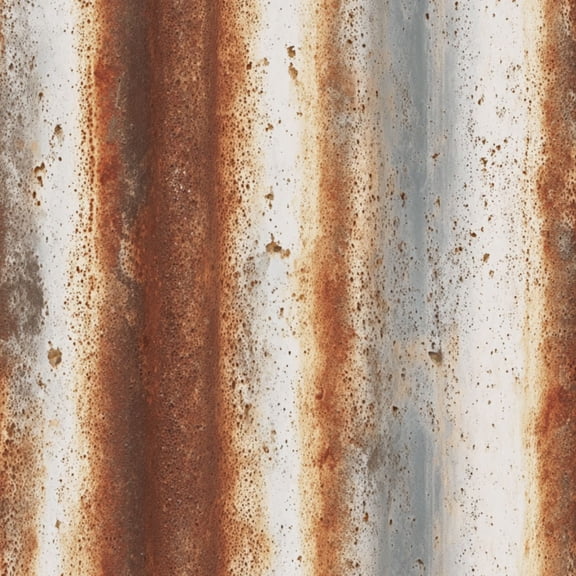 Modern Industrial Rusted Corrugated Metal Texture Vertical Stripes Industrial Wall Mural 17.7in x 9.8ft Self Adhesive Removable Wall Paper Renter Friendly Wallpaper for Bedroom Cabinets