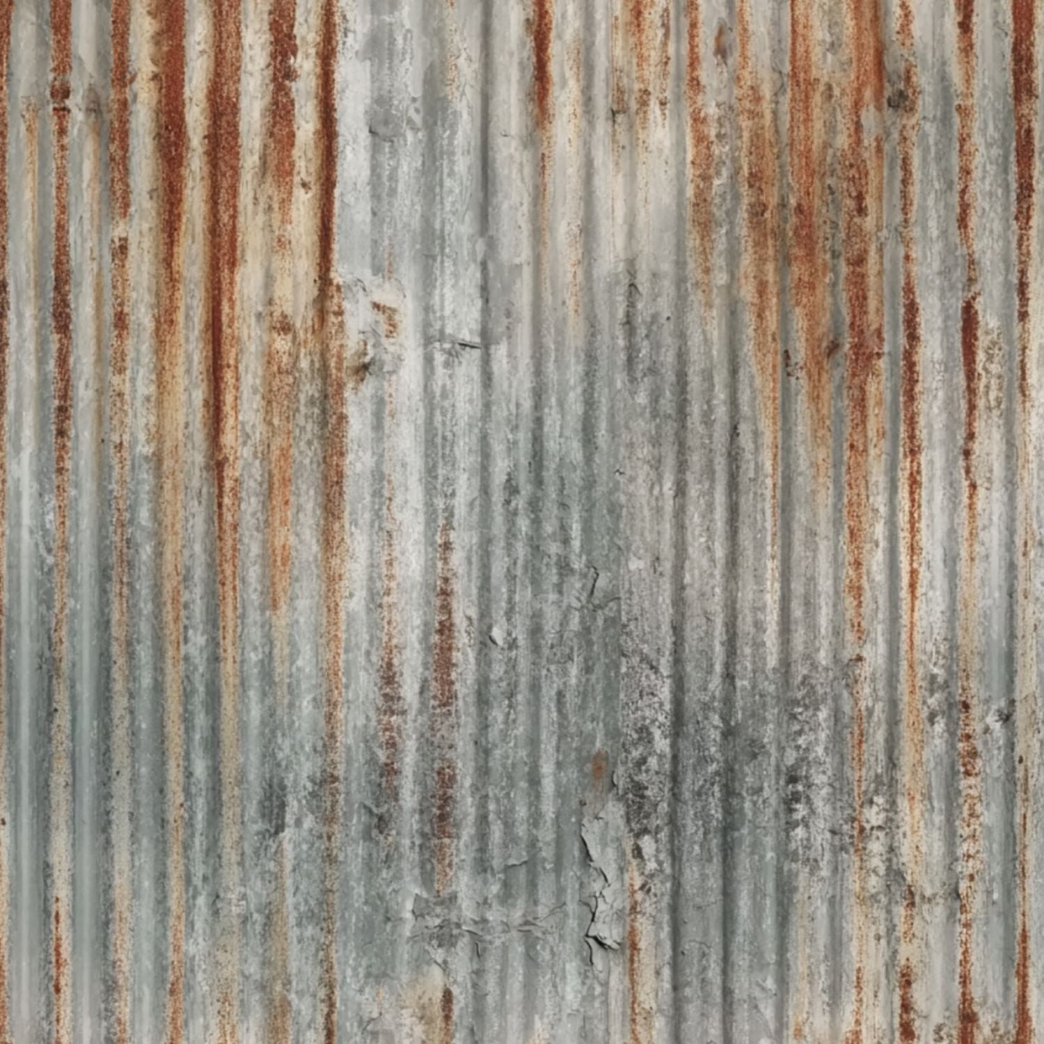 Rusty Ribbed Metal Texture Modern Industrial Rusty Corrugated Metal Texture Weathered Gray Orange ...