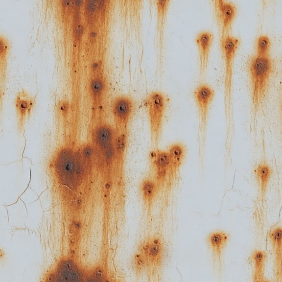 Modern Industrial Rusty Metal Texture Weathered White Paint Corrosion Stains Wall Mural 17.7in x 9.8ft Self Adhesive Removable Wall Paper Renter Friendly Wallpaper for Bedroom Cabinets