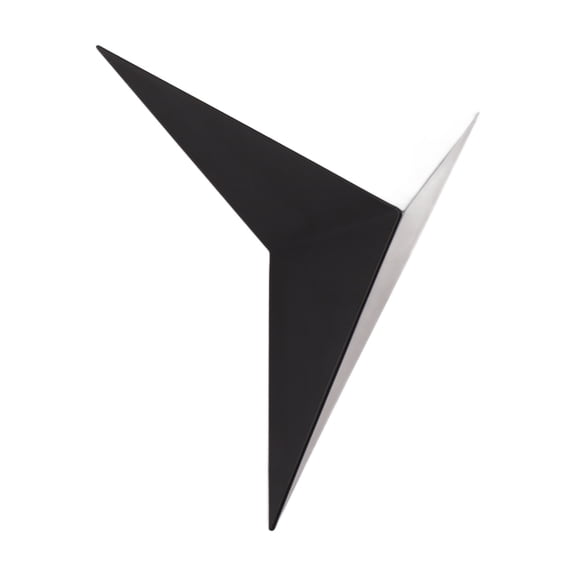 Modern Industrial Triangular LED Wall Sconce Geometric Iron Wall Reading Light for Bedroom Living Room Hotel Bar (Warm Light, 11.8 x 9.4 Inches)