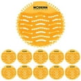 thumbnail image 1 of Modern Industrial Urinal Screen & Deodorizer - Fits Most Brands, Orange Citrus, 10-Pack, 1 of 7