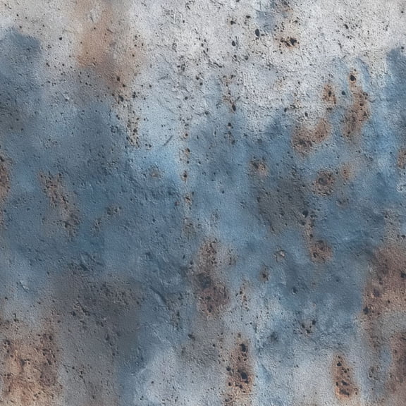 Modern Industrial Weathered Concrete Texture Blue Gray Paint Rust Stains Wall Mural 17.7in x 9.8ft Self Adhesive Removable Wall Paper Renter Friendly Wallpaper for Bedroom Cabinets
