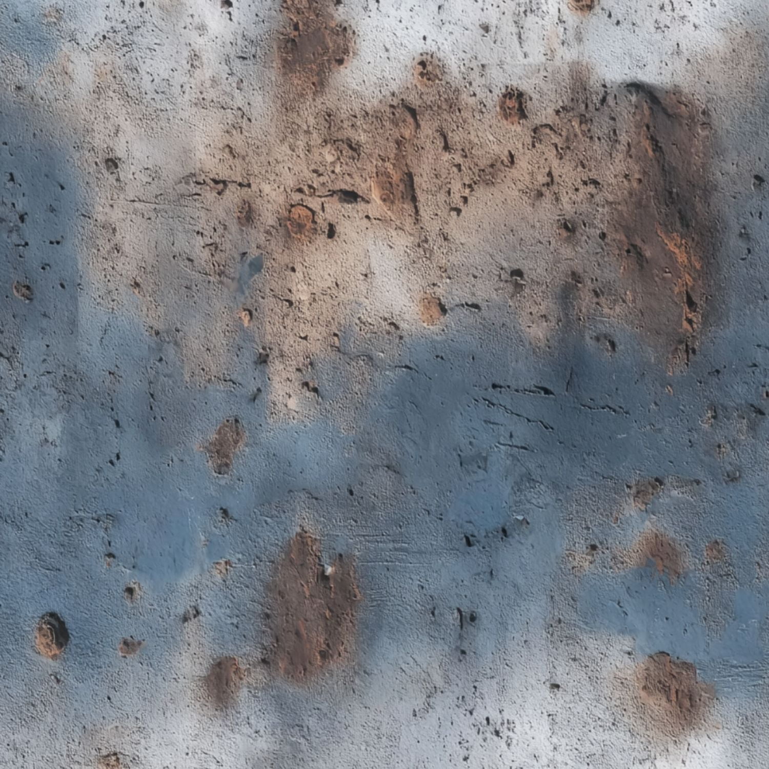 Modern Industrial Weathered Concrete Wall Texture Peeling Blue Paint Rust Wall Mural 23.6in x 9.8ft Self Adhesive Removable Wall Paper Renter Friendly Wallpaper for Bedroom Cabinets