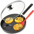 thumbnail image 1 of Modern Innovations 4-Cup Nonstick Egg Frying Pan with Lid, Fried Egg Pan, Omelette Pan, Mini Pancake Pan for Stove Top Gas & Electric, Small Egg Skillet, Breakfast Sandwich Maker, 1 of 7